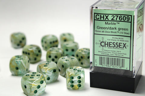 Chessex 16mm D6 Dice Block (12 Dice)