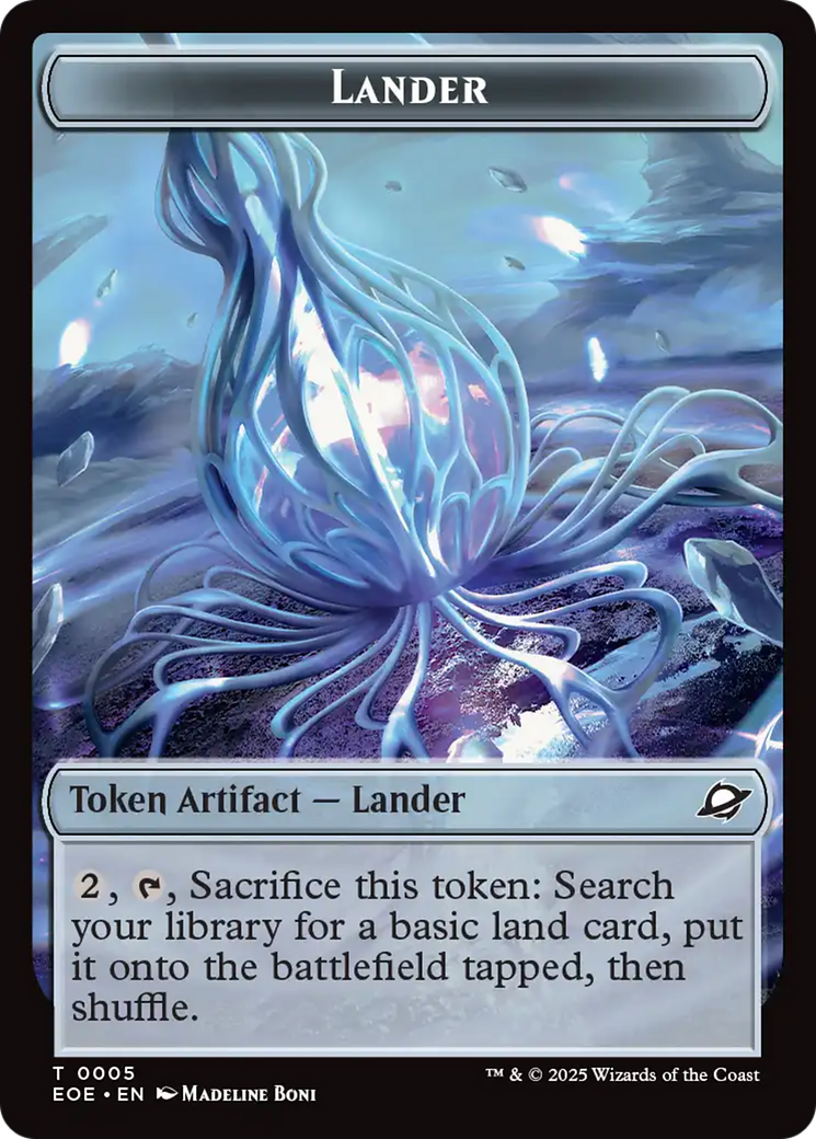 Robot // Lander (0005) Double-Sided Token [Edge of Eternities Tokens]