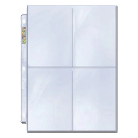 Ultra PRO: Platinum Hologram 4-Pocket Pages - 3-Holes (3.5" x 5")
