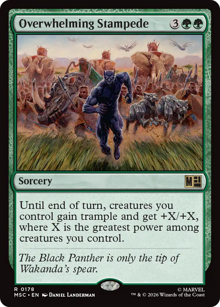 Overwhelming Stampede (Surge Foil) [Marvel Super Heroes Commander]