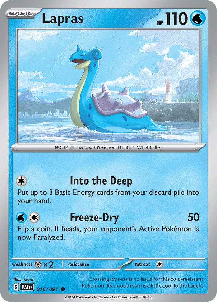 Lapras (016/091) [Scarlet & Violet: Paldean Fates]