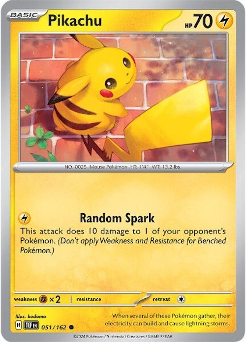 Pikachu (051/162) [Scarlet & Violet: Temporal Forces]