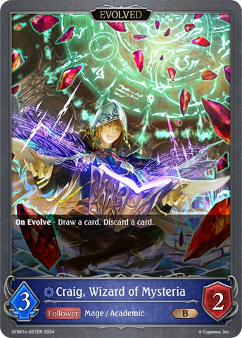 Craig, Wizard of Mysteria (Evolved) (GFB01c-057EN) [Gloryfinder Bundle 01: Guide to Glory]