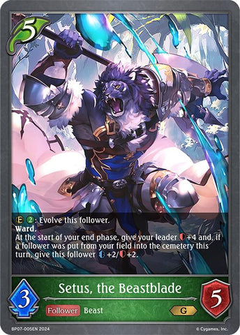 Setus, the Beastblade (BP07-005EN) [Verdant Steel]