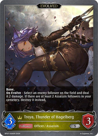 Troya, Thunder of Hagelberg (Evolved) (BP07-026EN) [Verdant Steel]