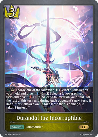 Durandal the Incorruptible - P07EN (Foil) (BP08-P07EN) [Alterchaotica]