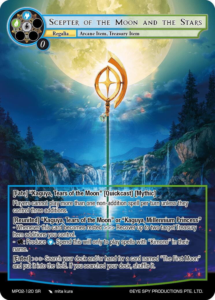 Scepter of the Moon and the Stars (MP02-120 SR) [Masterpiece Collection 02 "Fates Reunited!"]