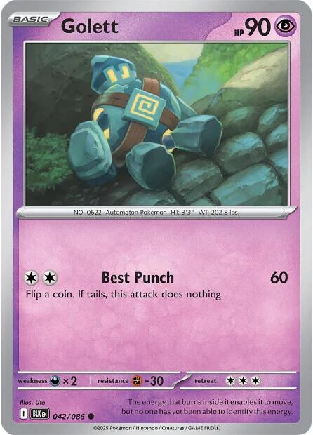 Golett (042/086) [Scarlet & Violet: Black Bolt]