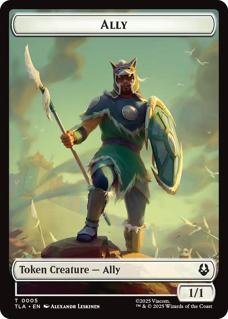Ally (0005) // Clue (0014) Double-Sided Token [Avatar: The Last Airbender Tokens]