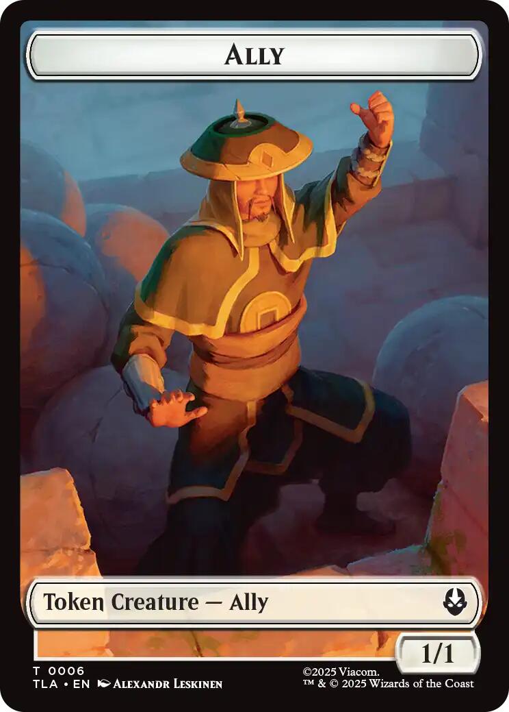 Ally (0006) // Clue (0017) Double-Sided Token [Avatar: The Last Airbender Tokens]