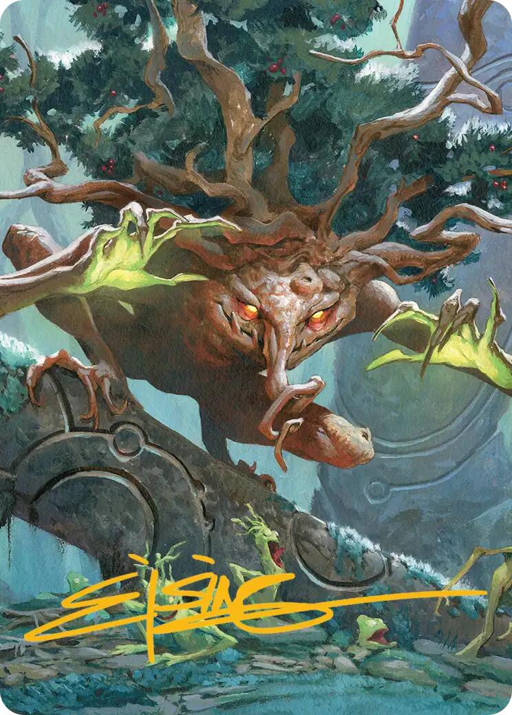 Ferrafor, Young Yew Art Card (Gold-Stamped Signature) [Lorwyn Eclipsed Art Series]