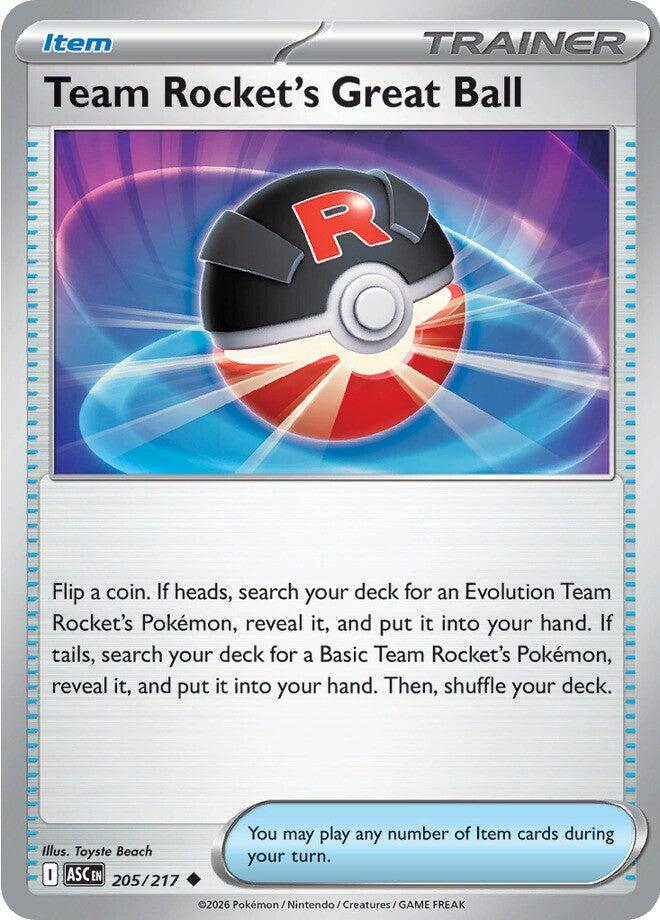 Team Rocket's Great Ball (205/217) [Mega Evolution: Ascended Heroes]