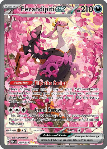 Fezandipiti ex (288/217) [Mega Evolution: Ascended Heroes]