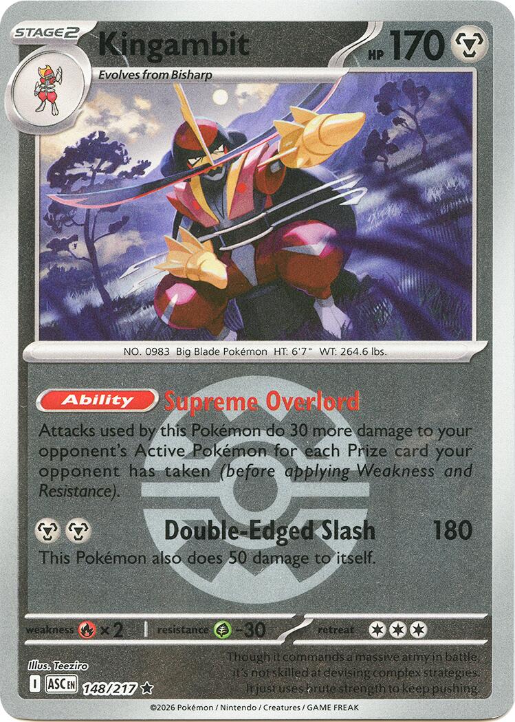Kingambit (148/217) (Quick Ball) [Mega Evolution: Ascended Heroes]