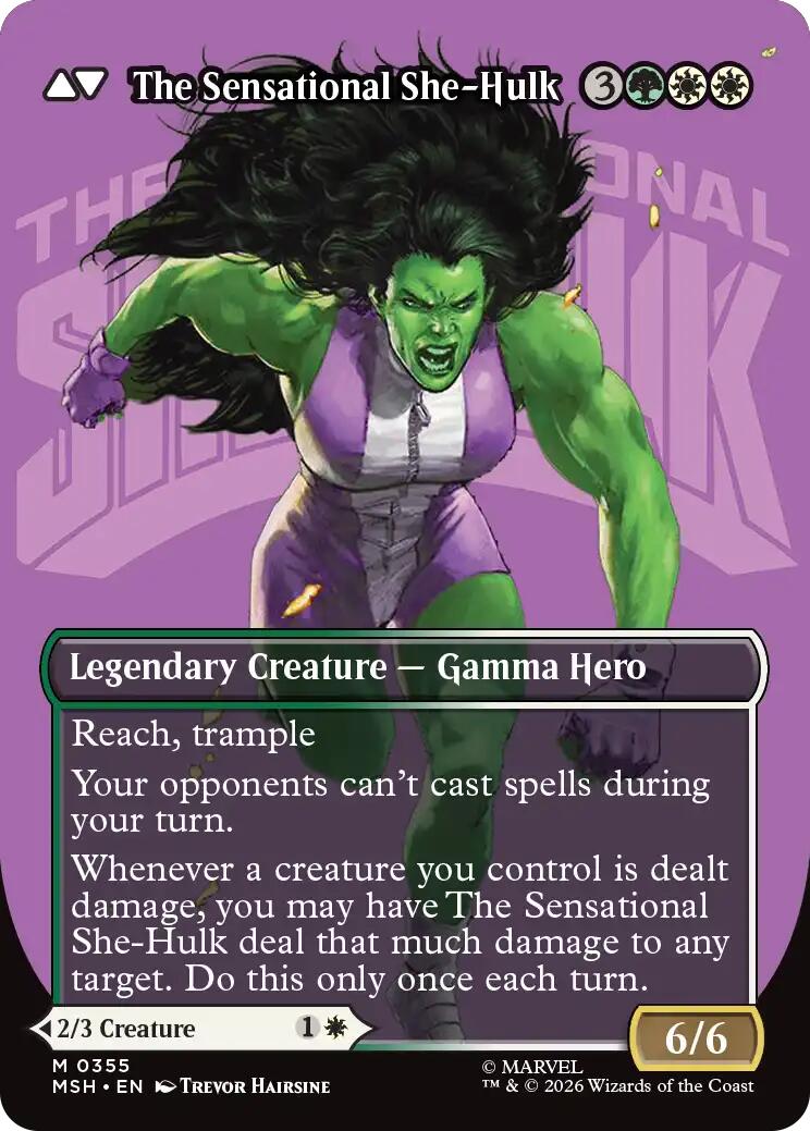 Jennifer Walters // The Sensational She-Hulk (Borderless) (0355) [Marvel Super Heroes]