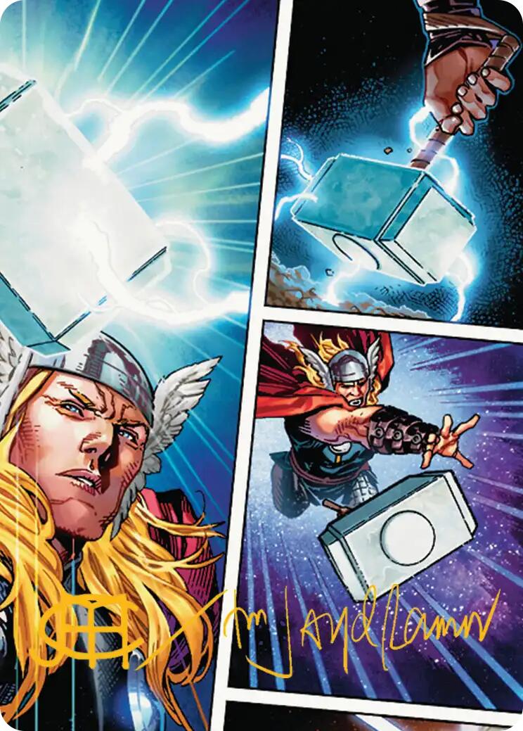 Mjolnir, Hammer of Thor Art Card (Gold-Stamped Signature) [Marvel Super Heroes Art Series]