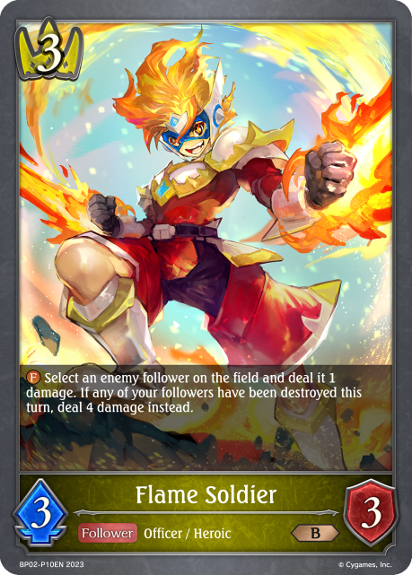 Flame Soldier (BP02-P10EN) [Reign of Bahamut]