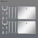 ACTION BASE 6 [CLEAR COLOR] MIRROR STICKERS SET