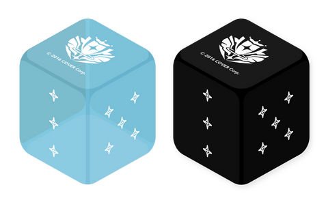 [EN] hololive Official Card Game - Dice Set (Light Blue & Black)