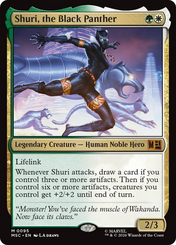 Shuri, the Black Panther (Surge Foil) [Marvel Super Heroes Commander]