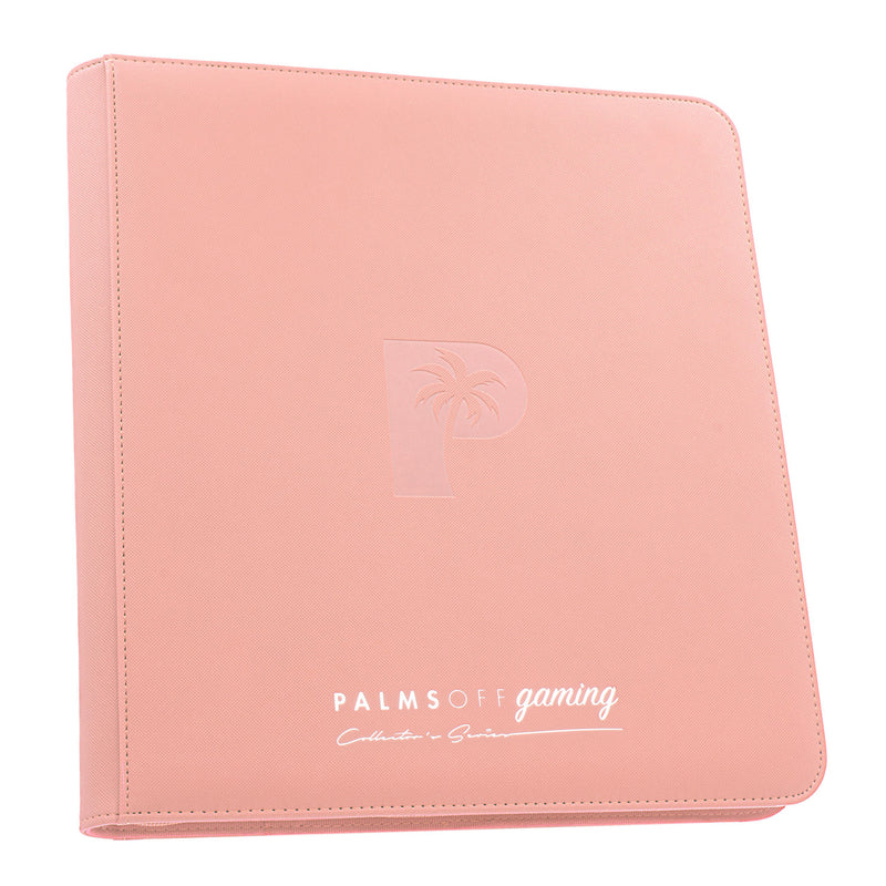 Palms Off Gaming Collector's Series 12 Pocket Zip Trading Card Binder - Pink