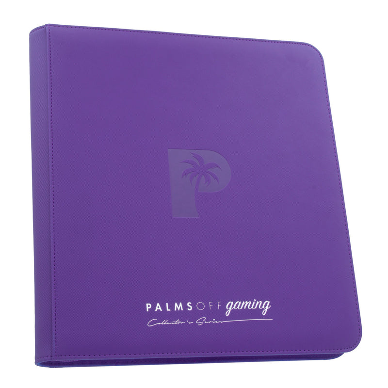 Palms Off Gaming Collector's Series 12 Pocket Zip Trading Card Binder - Purple