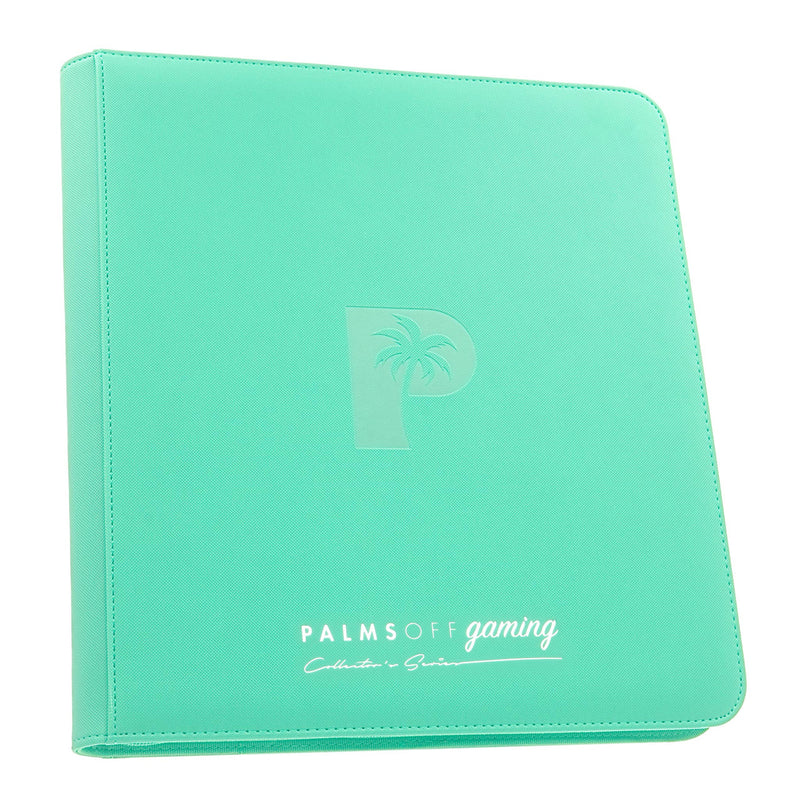 Palms Off Gaming Collector's Series 12 Pocket Zip Trading Card Binder - Turquoise