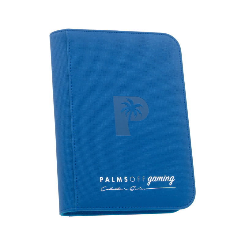 Palms Off Gaming Collector's Series 4 Pocket Zip Trading Card Binder - Blue