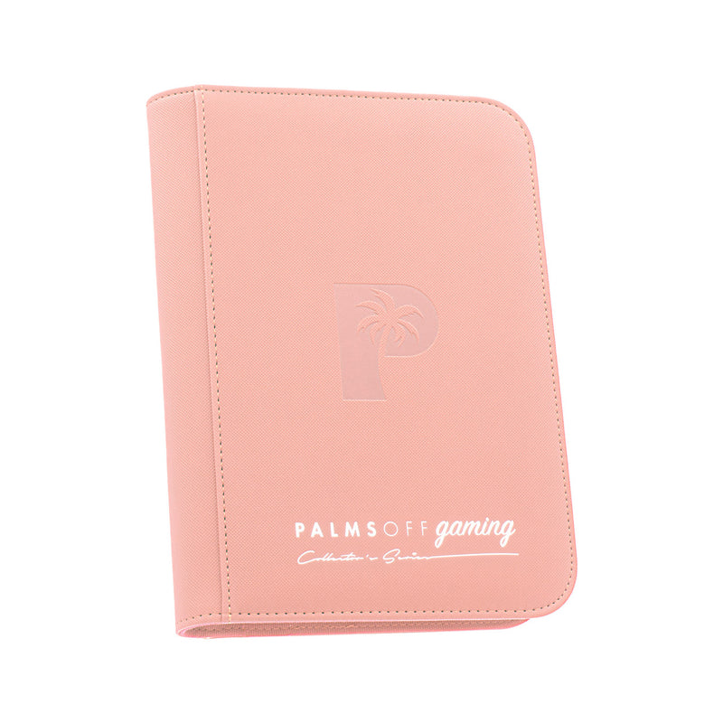 Palms Off Gaming Collector's Series 4 Pocket Zip Trading Card Binder - Pink