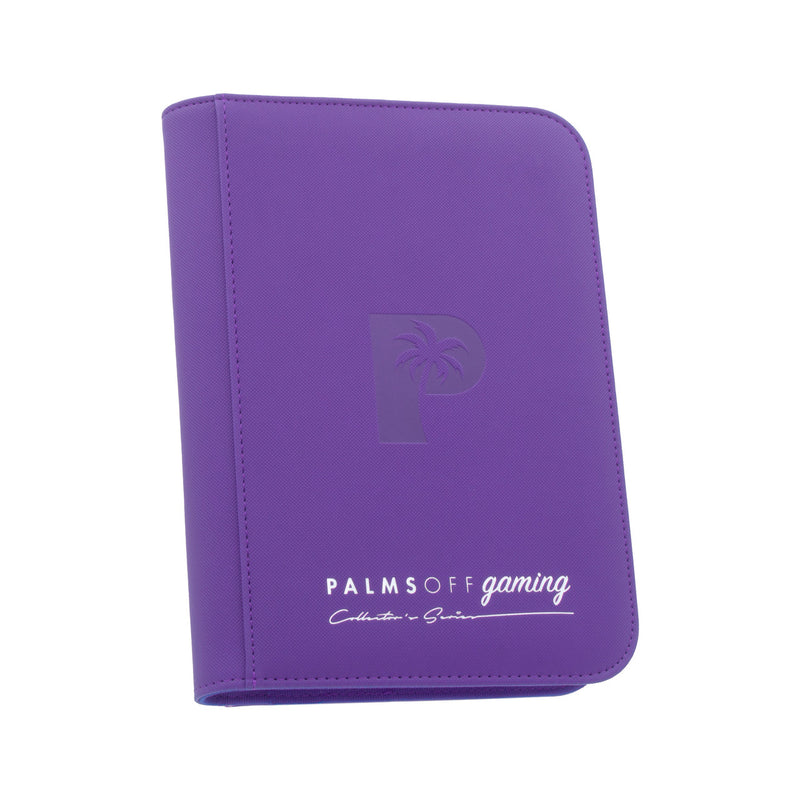 Palms Off Gaming Collector's Series 4 Pocket Zip Trading Card Binder - Purple