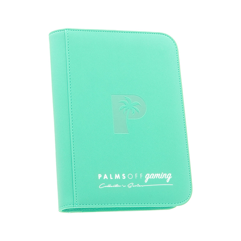 Palms Off Gaming Collector's Series 4 Pocket Zip Trading Card Binder - Turquoise