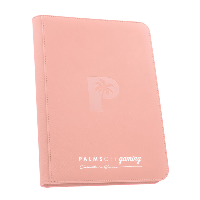 Palms Off Gaming Collector's Series 9 Pocket Zip Trading Card Binder - Pink