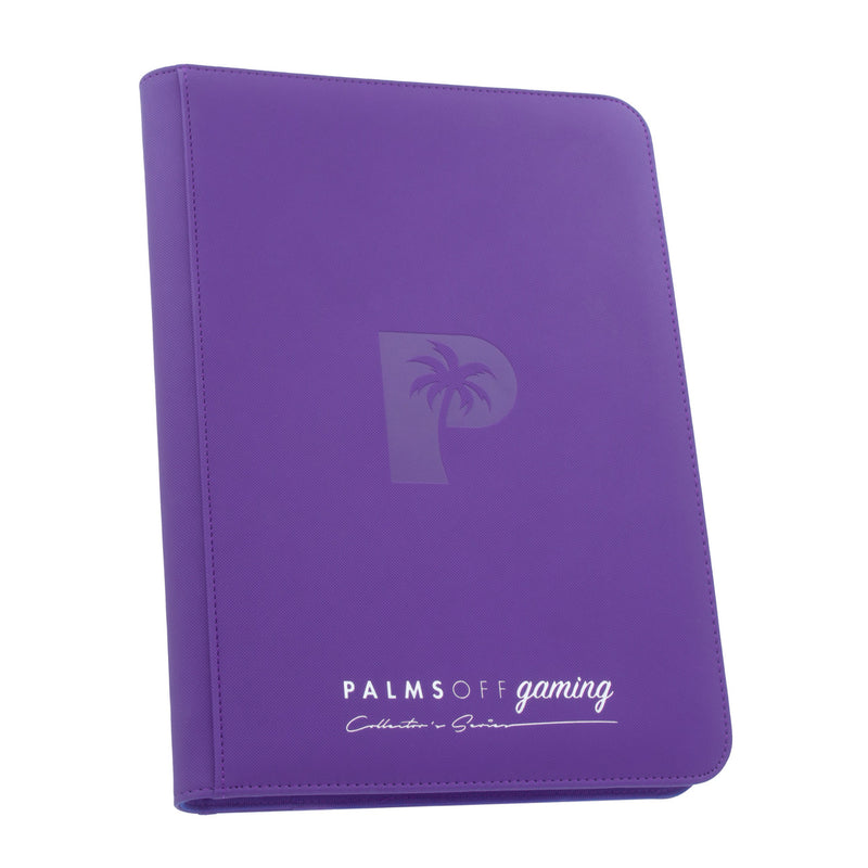 Palms Off Gaming Collector's Series 9 Pocket Zip Trading Card Binder - Purple