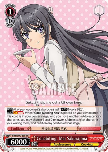 Cohabiting, Mai Sakurajima [Rascal Does Not Dream of a Dreaming Girl]