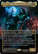 Doctor Doom, King of Latveria (Borderless) (Surge Foil) [Marvel Super Heroes Commander]