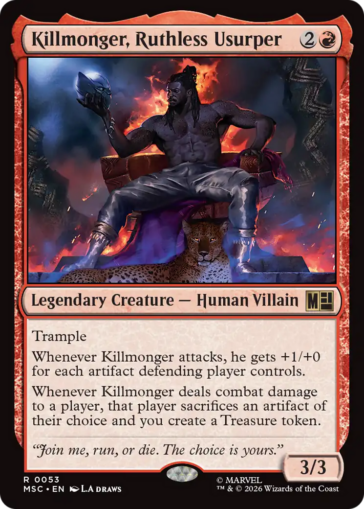 Killmonger, Ruthless Usurper (Surge Foil) [Marvel Super Heroes Commander]