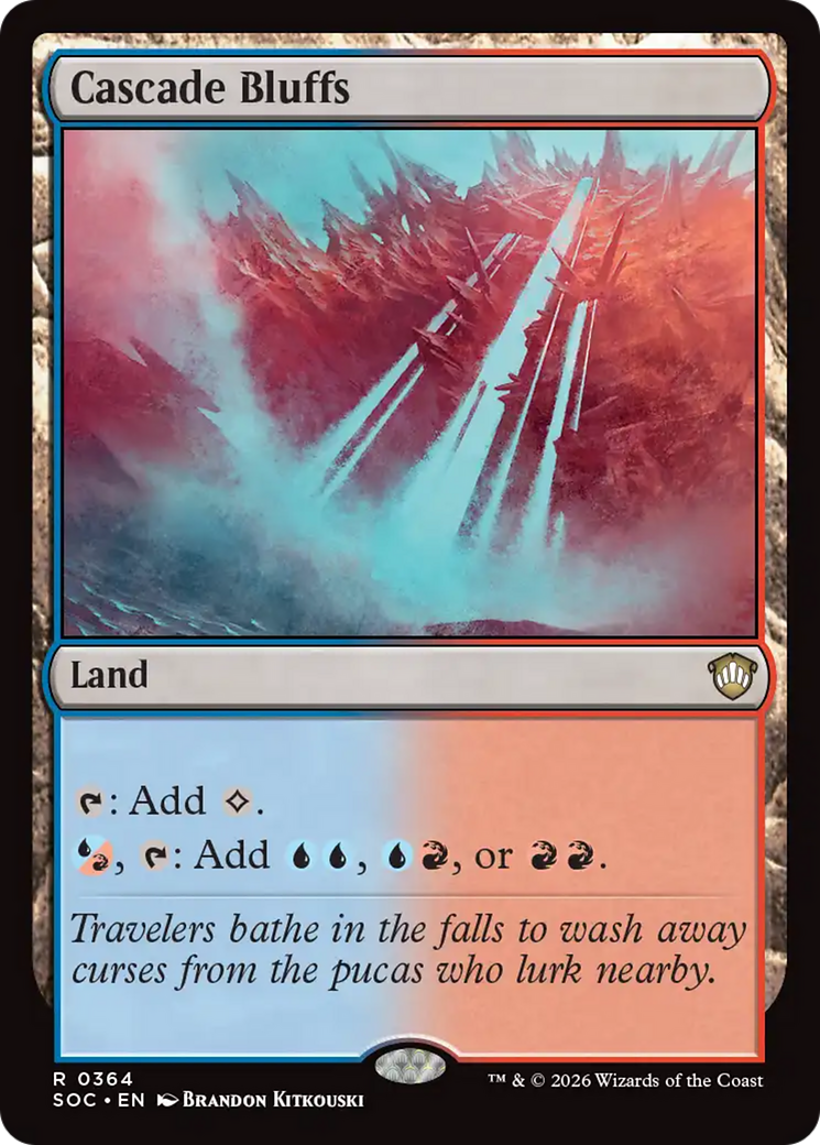 Cascade Bluffs [Secrets of Strixhaven Commander]