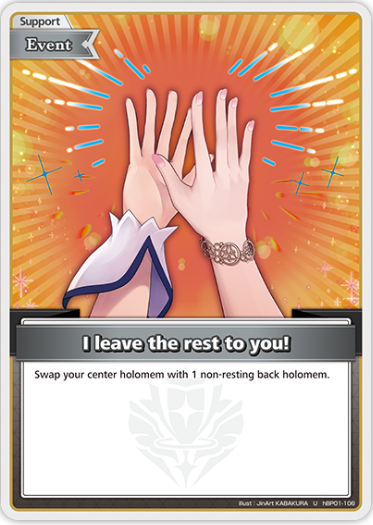 I leave the rest to you! (hBP01-106) [Blooming Radiance] - U