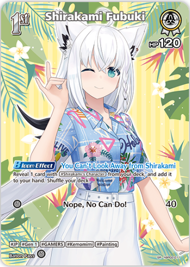 Shirakami Fubuki (hBP02-011) [Summer Hologram] - SR
