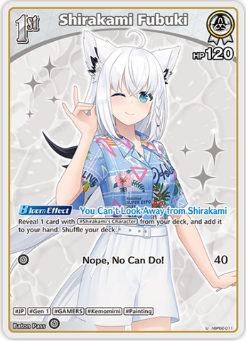 Shirakami Fubuki (hBP02-011) [Summer Hologram] - U