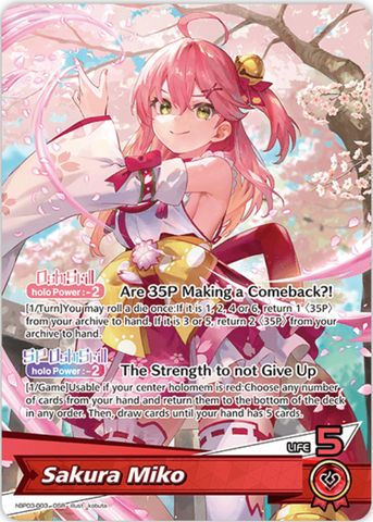Sakura Miko (hBP03-003) [Elite Spark] - OSR