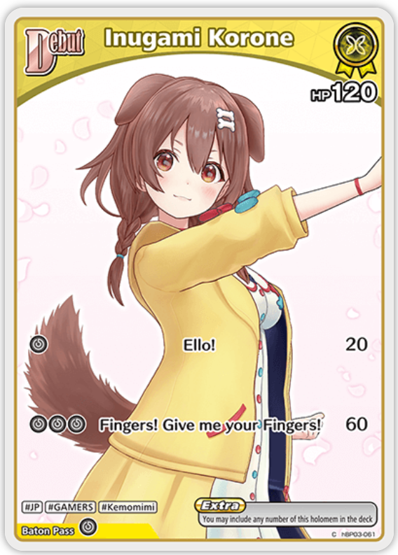 Inugami Korone (hBP03-061) [Elite Spark] - C