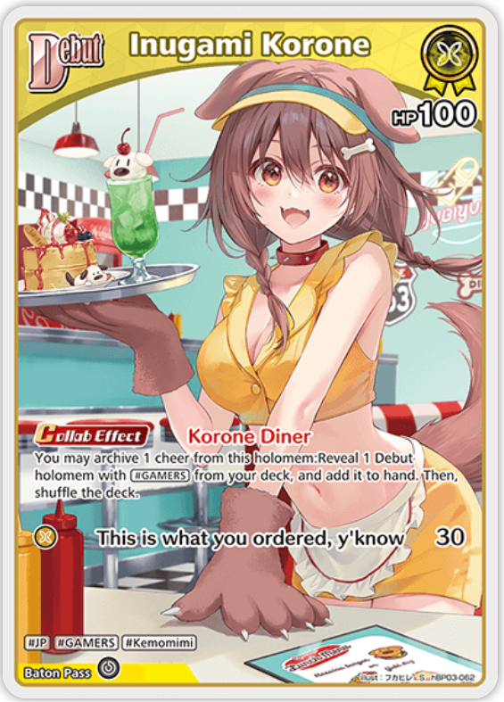 Inugami Korone (hBP03-062) [Elite Spark] - S