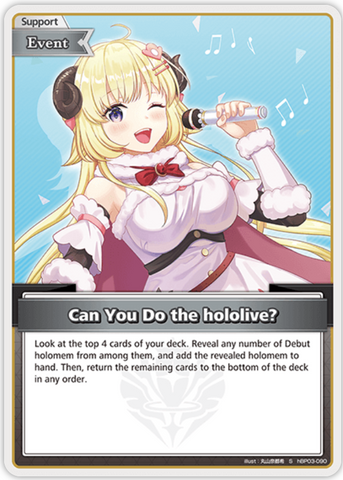 Can You Do the hololive? (hBP03-090) [Elite Spark] - S