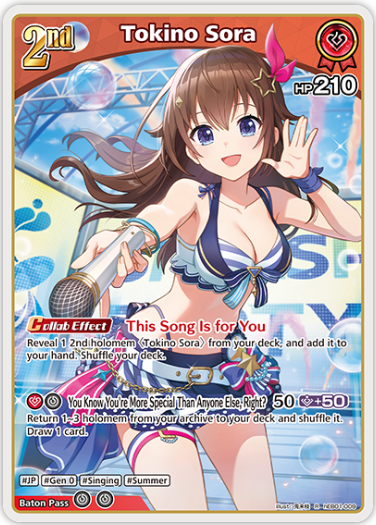 Tokino Sora (hEB01-009) [Summer Hologram] - R