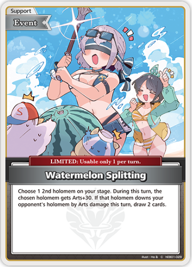 Watermelon Splitting (hEB01-028) [Summer Hologram] - C