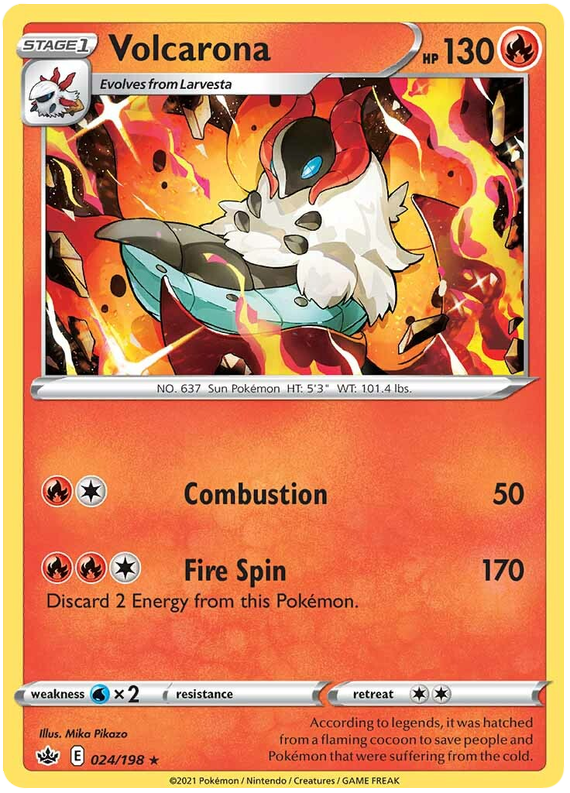 Volcarona (024/198) [Sword & Shield: Chilling Reign]