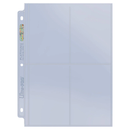 Ultra PRO: Platinum Hologram 4-Pocket Pages - 3-Holes (3.5" x 5"/100-Pack)