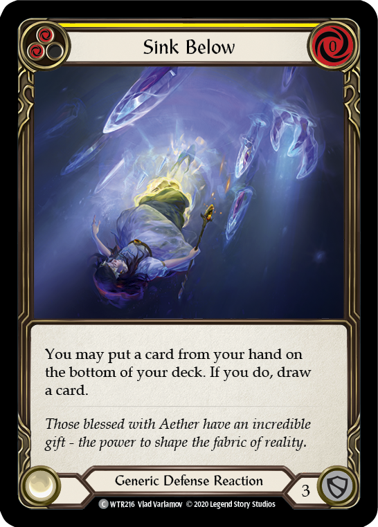 Sink Below (Yellow) [U-WTR216] Unlimited Rainbow Foil