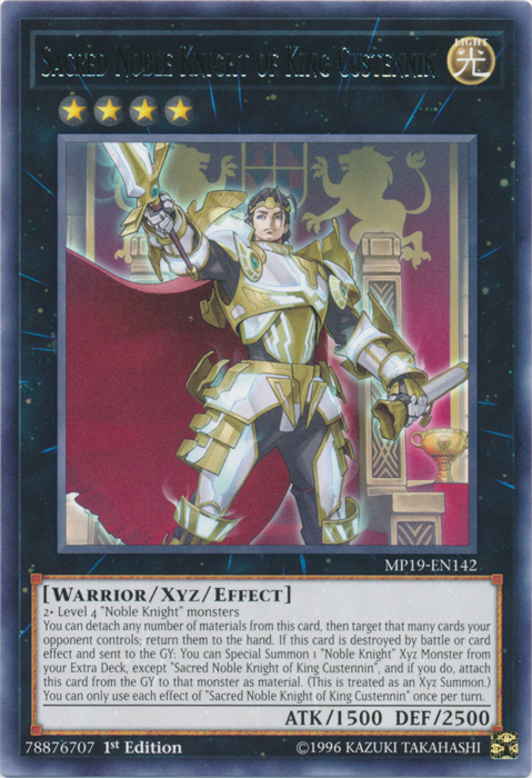 Sacred Noble Knight of King Custennin [MP19-EN142] Rare